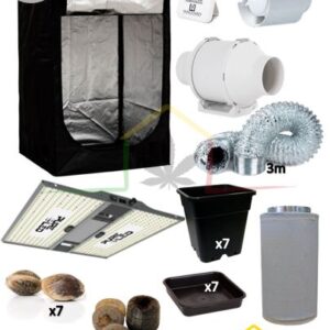 kit armario cultivo completo led 100x100