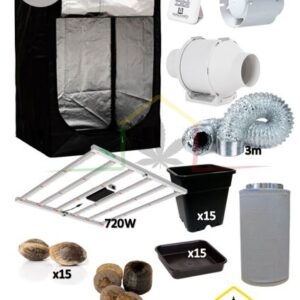 kit armario cultivo completo led 150 x 150