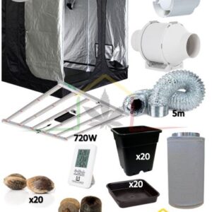kit armario cultivo completo led 240 x 120